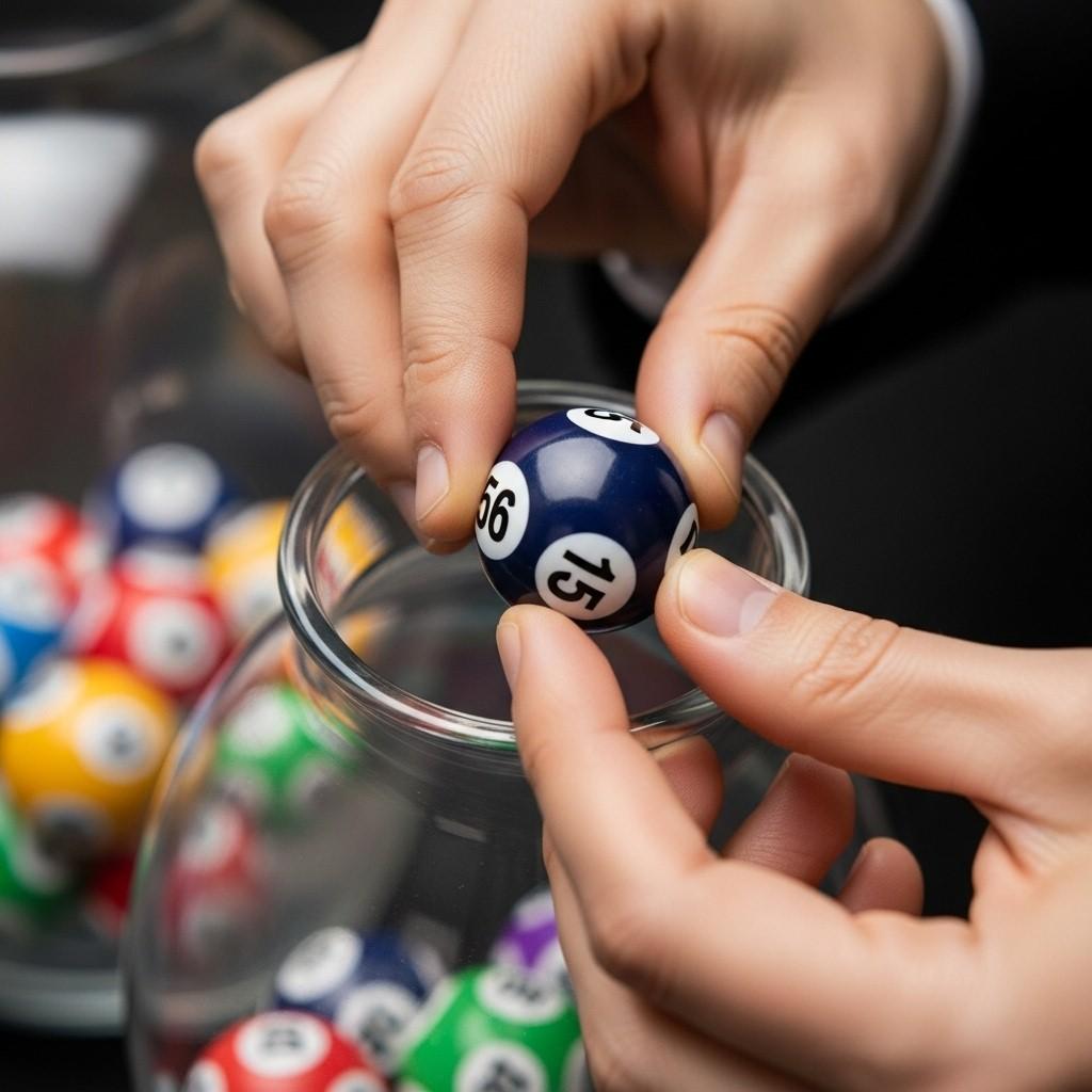 Mains tirant au sort une boule avec un numéro dans une urne transparente, symbolisant le tirage au sort d'un tournoi